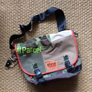 *SOLD!* Parcel Camo/Orange/Yellow Messenger Bag